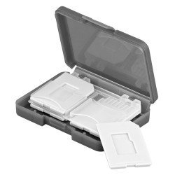 Goobay Θήκη Για Κάρτες Sd & Micro Sd 95349, 4 Θέσεις, Διάφανη-Γκρι Goobay Θήκη Για Κάρτες Sd & Micro Sd 95349, 4 Θέσεις, Διάφανη-Γκρι