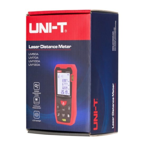 Uni-T Laser Μετρητής Απόστασης Lm50A, M/Ft/In, 50M