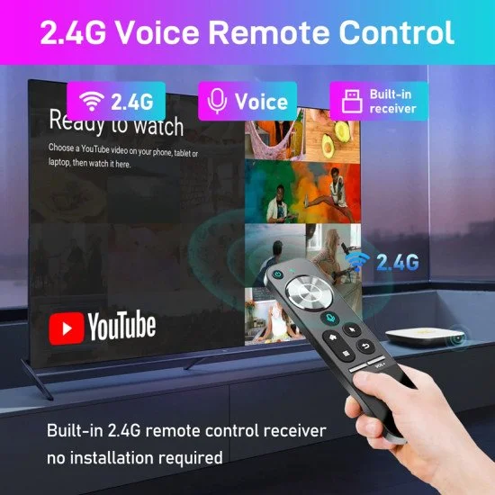 H96 Tv Box Μ2, 8K, Rk3528, 4/64Gb, Wifi 6, Android 13, Voice Assistant
