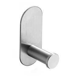 Κρεμάστρα Τοίχου Huh-0144 Για Μπάνιο, Μεταλλική, 4.5X5X10Cm, 42Gr, Ασημί