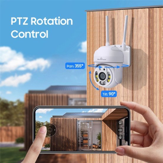 Powertech Smart Κάμερα Pt-1144, 2Mp, Wi-Fi, Ptz, Ip65 Powertech Smart Κάμερα Pt-1144, 2Mp, Wi-Fi, Ptz, Ip65