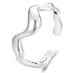 Bamoer Δαχτυλίδι Scr954-E, Ανοιγόμενο, Ασήμι 925, Ασημί