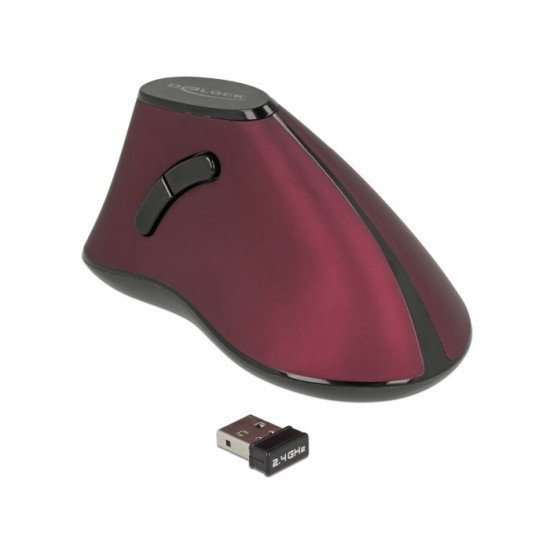 Delock Εργονομικό Vertical Mouse 12528, Οπτικό, Ασύρματο, 5 Buttons