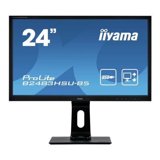 Iiyama Used Οθόνη B2483Hsu Led, 24" 1920X1080, Vga/Hdmi/Displayport, Ga