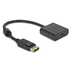 Delock Αντάπτορας Displayport Σε Hdmi 63585, 4K/30Hz, Active, Μαύρος