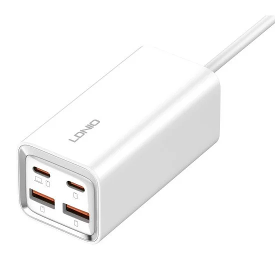 Ldnio Σταθμός Φόρτισης A4610C, 2X Usb-C & 2X Usb, 65W, Pd/Qc, Λευκός Ldnio Σταθμός Φόρτισης A4610C, 2X Usb-C & 2X Usb, 65W, Pd/Qc, Λευκός