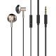 Ldnio Earphones Με Μικρόφωνο Hp09, 3.5Mm, 1.2M, Ροζ Χρυσό