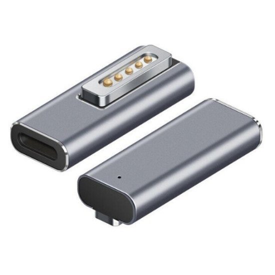 Powertech Αντάπτορας Τροφοδοσίας Yx-Ms2, Usb-C Σε Magsafe 2, Ασημί