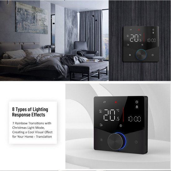 Smart Θερμοστάτης Χώρου Bht-009Gblw, Πετρελαίου, Wi-Fi, Μαύρος Smart Θερμοστάτης Χώρου Bht-009Gblw, Πετρελαίου, Wi-Fi, Μαύρος