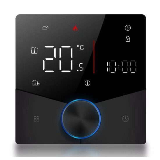 Smart Θερμοστάτης Χώρου Bht-009Gblw, Πετρελαίου, Wi-Fi, Μαύρος Smart Θερμοστάτης Χώρου Bht-009Gblw, Πετρελαίου, Wi-Fi, Μαύρος