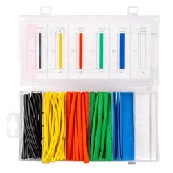 Amio Σετ Θερμοσυστελλόμενων Μονωτικών 03030 Για Καλώδια, 100Τμχ