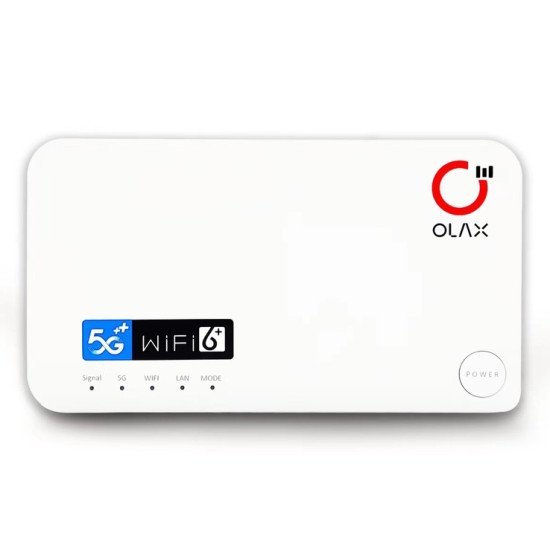 Olax Router 5G Lte G5010 Με Lan Θύρα, Wi-Fi 6, Dual Band, 4000Mah Olax Router 5G Lte G5010 Με Lan Θύρα, Wi-Fi 6, Dual Band, 4000Mah