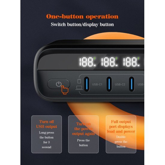 Ldnio Σταθμός Φόρτισης A6140C, 3X Usb-C/3X Usb, 140W, Pd/Qc, Gan, Μαύρος Ldnio Σταθμός Φόρτισης A6140C, 3X Usb-C/3X Usb, 140W, Pd/Qc, Gan, Μαύρος