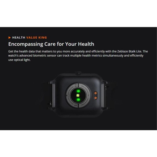 Zeblaze Smartwatch Btalk Lite, Heart Rate, 1.83" Tft, Ip68, Μαύρο