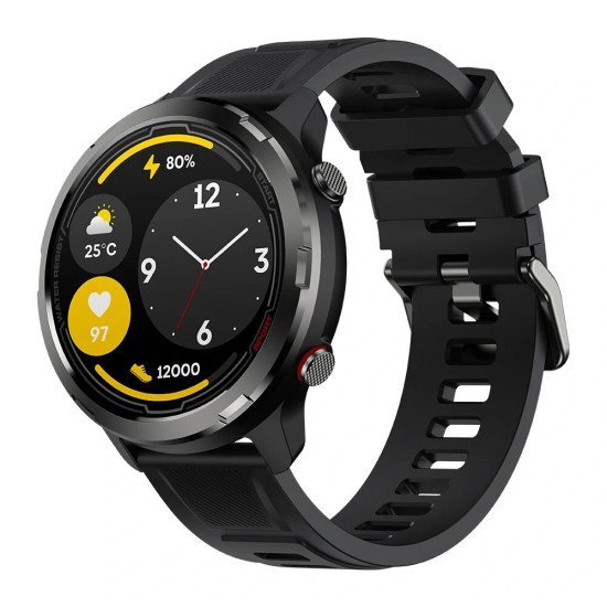 Zeblaze Smartwatch Stratos 2 Lite, Heart Rate, 1.32", Gps, 5 Atm, Μαύρο