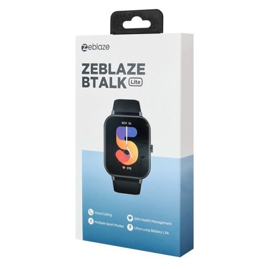 Zeblaze Smartwatch Btalk Lite, Heart Rate, 1.83" Tft, Ip68, Μαύρο