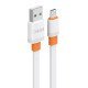 Celebrat Καλώδιο Micro Usb Σε Usb Cb-33M, Flat, 2.1A, 1M, Λευκό Celebrat Καλώδιο Micro Usb Σε Usb Cb-33M, Flat, 2.1A, 1M, Λευκό