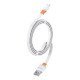 Celebrat Καλώδιο Micro Usb Σε Usb Cb-33M, Flat, 2.1A, 1M, Λευκό Celebrat Καλώδιο Micro Usb Σε Usb Cb-33M, Flat, 2.1A, 1M, Λευκό