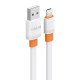 Celebrat Καλώδιο Lightning Σε Usb Cb-33L, Flat, 2.4A, 1M, Λευκό Celebrat Καλώδιο Lightning Σε Usb Cb-33L, Flat, 2.4A, 1M, Λευκό