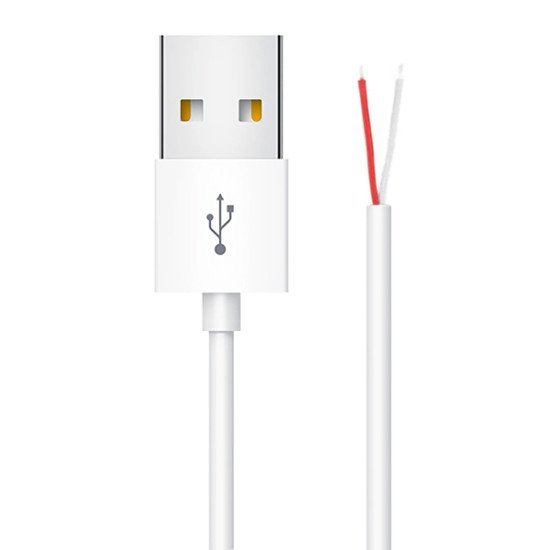Powertech Καλώδιο Usb Cab-U156 Με Ελεύθερα Άκρα, 1M, Λευκό Powertech Καλώδιο Usb Cab-U156 Με Ελεύθερα Άκρα, 1M, Λευκό