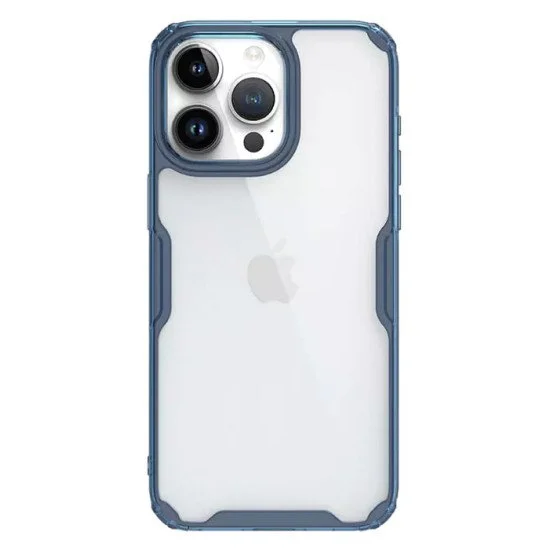 Nillkin Θήκη Nature Pro Για Iphone 15 Pro, Διάφανη-Μπλε Nillkin Θήκη Nature Pro Για Iphone 15 Pro, Διάφανη-Μπλε