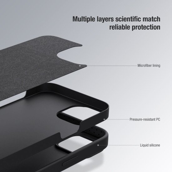Nillkin Θήκη Camshield Silky Silicone Για Iphone 15 Plus, Μπλε