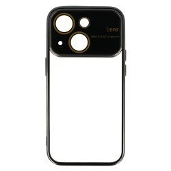 Powertech Θήκη Electro Lens Mob-1944 Για Iphone 15, Διάφανη-Μαύρη