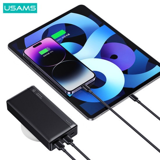 Usams Power Bank Us-Cd205, 2X Usb Θύρες Εξόδου, 10000Mah, 10W, Μαύρο Usams Power Bank Us-Cd205, 2X Usb Θύρες Εξόδου, 10000Mah, 10W, Μαύρο