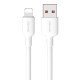Usams Καλώδιο Lightning Σε Usb Us-Sj604, 2.4A, 1M, Λευκό Usams Καλώδιο Lightning Σε Usb Us-Sj604, 2.4A, 1M, Λευκό