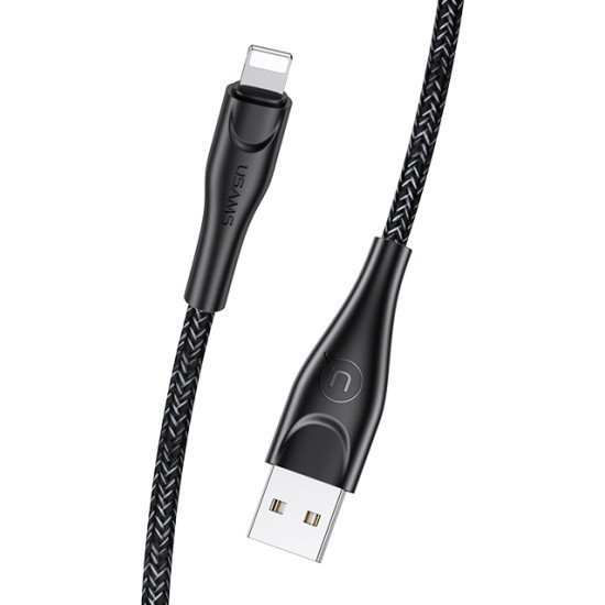 Usams Καλώδιο Lightning Σε Usb Us-Sj391, 2A, 1M, Μαύρο Usams Καλώδιο Lightning Σε Usb Us-Sj391, 2A, 1M, Μαύρο
