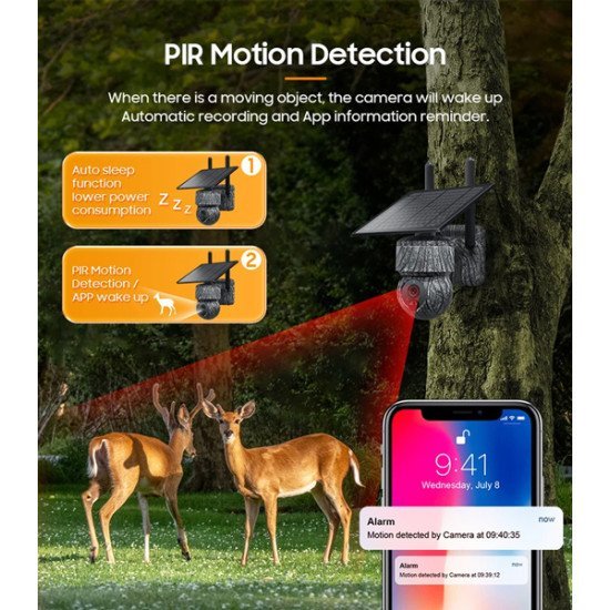 Sectec Smart Ηλιακή Κάμερα Κυνηγού St-517C, 3Mp, 4G, Pir, Ptz, Sd, Ip65 Sectec Smart Ηλιακή Κάμερα Κυνηγού St-517C, 3Mp, 4G, Pir, Ptz, Sd, Ip65
