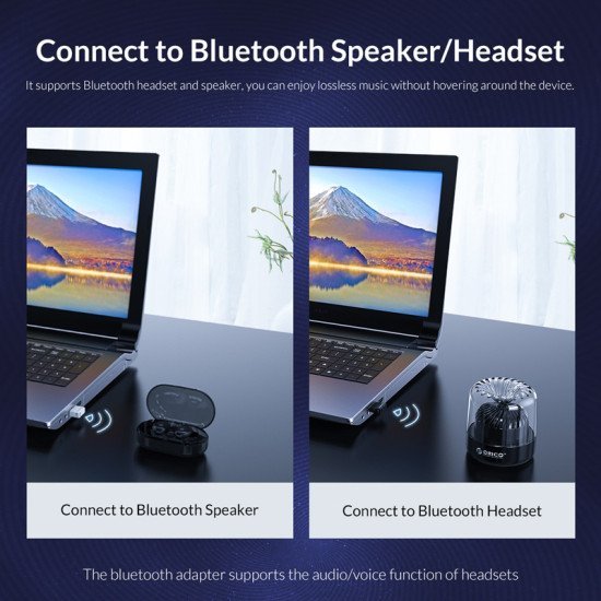 Orico Usb Αντάπτορας Bluetooth 5.0 Bta-508, Μαύρος Orico Usb Αντάπτορας Bluetooth 5.0 Bta-508, Μαύρος