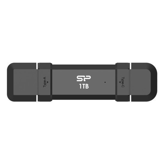 Silicon Power Εξωτερικός Ssd Ds72, Usb/Usb-C, 1Tb, 1050-850Mbps, Μαύρο