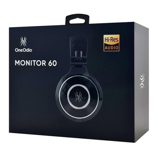 Oneοdio Headset Monitor 60, 6.35Mm & 3.5Mm Σύνδεση, Hi-Res, 50Mm, Μαύρο