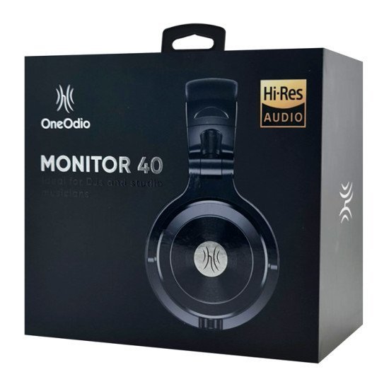 Oneοdio Headset Monitor 40, 6.35Mm & 3.5Mm Σύνδεση, Hi-Res, 50Mm, Μαύρο