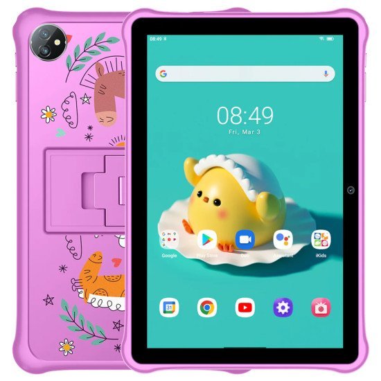 Blackview Tablet Tab A7 Kids, 10.1", 3/64Gb, Android 12, 6580Mah, Ροζ