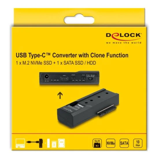 Delock Docking Station 64252 Για M.2 & 2.5/3.5" Ssd/Hdd, Clone, 10Gbps Delock Docking Station 64252 Για M.2 & 2.5/3.5" Ssd/Hdd, Clone, 10Gbps