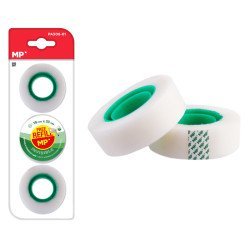 Mp Κολλητική Ταινία Invisible Pa508-01, 19Mm, 33M, Διάφανη, 3Τμχ