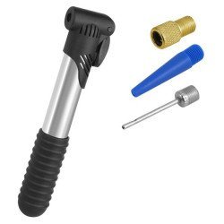 Τρόμπα Χειρός Ποδηλάτου Lxrw2, 20.5Cm, Ασημί-Μαύρη