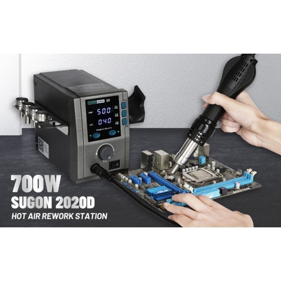 Sugon Σταθμός Θερμού Αέρα 2020D Με Air Gun, 700W, 100-500 °C