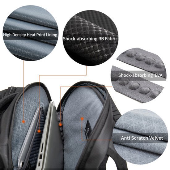 Arctic Hunter Τσάντα Πλάτης B00388 Με Θήκη Laptop 15.6", Usb, 27L, Γκρι Arctic Hunter Τσάντα Πλάτης B00388 Με Θήκη Laptop 15.6", Usb, 27L, Γκρι