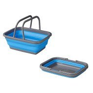 Proplus Πτυσσόμενο Καλάθι 370303, 9L, Μπλε/Γκρι Proplus Πτυσσόμενο Καλάθι 370303, 9L, Μπλε/Γκρι