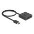 Delock Displayport Switch 18906, 2 Σε 1, Bidirectional, 8K/30Hz, Μαύρο
