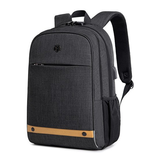 Golden Wolf Τσάντα Πλάτης Gb00375 Με Θήκη Laptop 15.6", 19L, Usb, Μαύρη Golden Wolf Τσάντα Πλάτης Gb00375 Με Θήκη Laptop 15.6", 19L, Usb, Μαύρη
