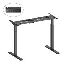 Brateck Σκελετός Ηλεκτρικού Γραφείου M12-22D, 95~145X60X70~118Cm, Μαύρο