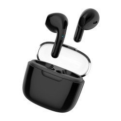 Celebrat Earphones Με Θήκη Φόρτισης W52, True Wireless, Μαύρα