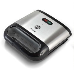 Bruno Τοστιέρα Brn-0165, 2 Θέσεων, 800W, Αντικολλητικές Πλάκες, Inox