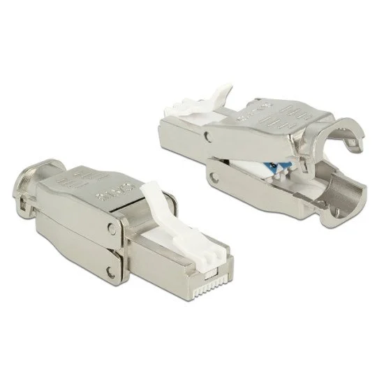 Powertech Βύσμα Δικτύου Rj45 Cab-N351, Cat 6A Stp, Tool-Free, Μεταλλικό Powertech Βύσμα Δικτύου Rj45 Cab-N351, Cat 6A Stp, Tool-Free, Μεταλλικό