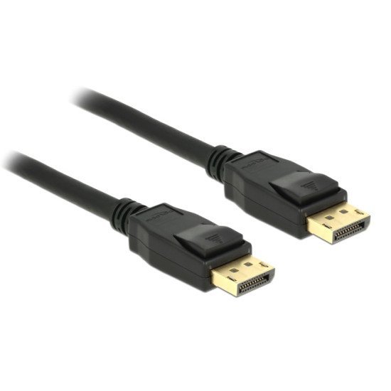 Delock Καλώδιο Displayport 1.2 85508, 4K/60Hz, 21.6 Gbps, 1.5M, Μαύρο Delock Καλώδιο Displayport 1.2 85508, 4K/60Hz, 21.6 Gbps, 1.5M, Μαύρο