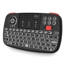 Riitek Ασύρματο Mini Πληκτρολόγιο I4, Backlit, Bluetooth & 2.4Ghz, Μαύρο